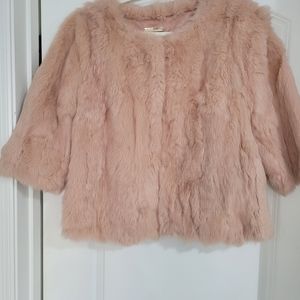 Fur jacket dyed rabbit